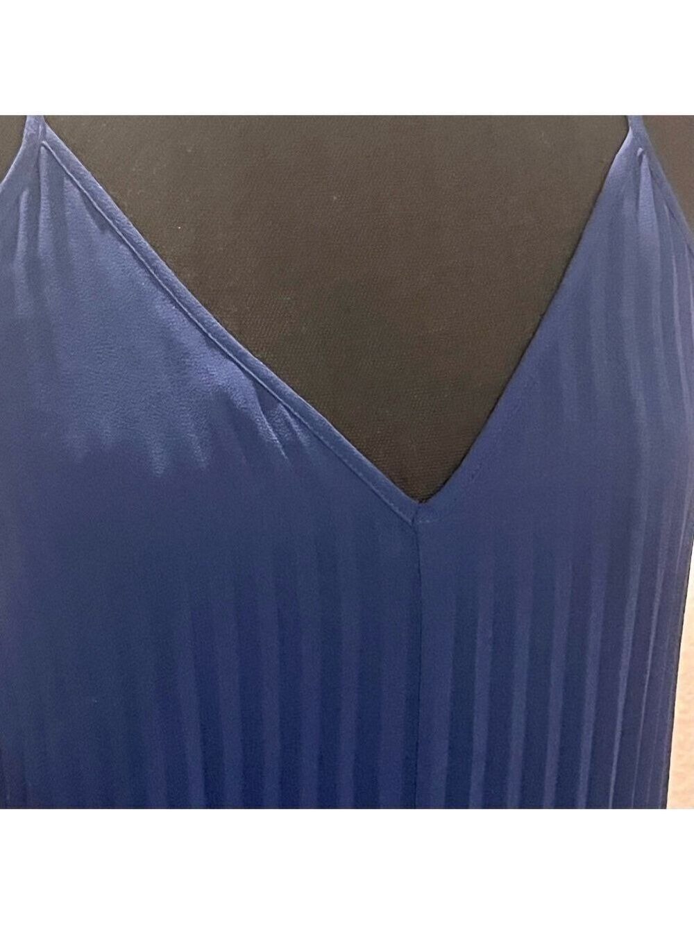 VICTORIA’S SECRET blue, pleated maxi dress. Size S - Picture 6 of 11